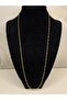 Steel 60cm Singapore chain necklace - 2