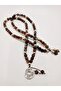 108 Mala Necklace Glass Bead Meditation Chinese Lucky Coin - 2