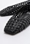 ARCOLA Black Knitted Patterned Women's Ballerinas - 3