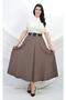 Women's Flared Skirt 779 Curly Brown-black - 3