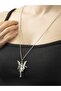 Unisex Winged Angel Figured Antique Silver Plated Lover Necklace