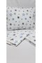 Blue Star Patterned Park Crib Baby Duvet Cover Set - 80X120Cm, 100% Cotton