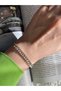 Inline Baguette Stone Steel Anti-Tarnish Bracelet - 4