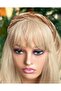 Imported luxury French model design velvet mesh crown gold women's crown
