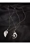 Double Puzzle Sweetheart Heart Necklace - 3