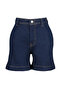 Mavi Fitted Dikiş Detaylı Yüksek Bel Denim Şort TWOSS24SR00015 - 7