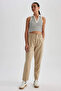 S2790Az/Bg430 Defacto Women's Canvas Trousers Stone - 2