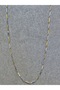 Steel Tarnish Resistant Men's Necklace Match Model 55 cm 316L Stainless Steel Double Color (Silver-Gold) - 3