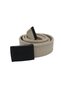 Unisex Tactical Men's Women's Youth 3-Piece Black Buckle Beige Tan Brown Sport Canvas Cloth Belt - 4
