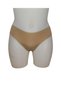 Women's 4 Colors Black White Skin Ecru 4 Pack Laser Cut Seamless Non-Marking Cotton Bikini Panties - 5