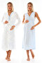 Women's Blue Wide Strap Patterned Maternity Maternity Dressing Gown Pajamas Set Nightgown Set of 4 - 6