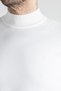 Interview Wraps Half Turtleneck Rayon White Knitwear Sweater - 5