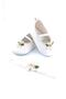 Special Series White Daisy Needle Embroidered White, Elastic Ballet Shoes, Baby Girl's Shoes and Bandana - 2