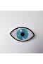 Imported fashion trend luxury pearlescent bone metal clothespin eye shape evil eye buckle black - 3