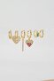 Women's Vip Series Special Design Baguette Zircon Stone 6-Piece Earring Set - 2
