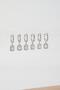 Women's Vip Series Special Design Baguette Zircon Stone 6-Piece Earring Set - 2