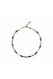 Natural Stone Necklace Glittering Necklace Purple Color - 2