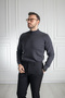 Interview Wraps Half Turtleneck 100% Cotton Anthracite Knitwear Sweater