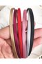 6-Piece Thin Satin Women's Crown, Satin Fabric Covered Metal Flexible Women's Crown - 2