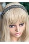 Trend fashion luxury crystal smoked black gray row with stones bombed bulging high wide crown model women's crown - 2