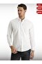 Lab Men's Long Sleeve Slim Fit Classic Black and White Shirt