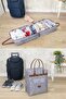 Practical Leather and Handle Travel Shoes - Gray Luggage Bag - Felt - 2
