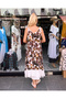 Women's Authentic Voile Cotton Lace Detailed Rope Strap Maxi Dress - 3