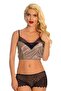 Lace Shorts Set Satin Nightgown Mink - 2