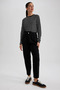 S2790Az/Bk50 Defacto Women's Canvas Trousers Black