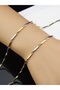 Steel Tarnish Resistant Men's Necklace Match Model 55 cm 316L Stainless Steel Double Color (Silver-Gold) - 4