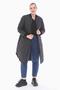 Women's Large Size Ribbed Black Puffer Quilted Jacket 1036 - 3