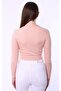 Women's Long Sleeve Crop, Camisole Corded Fabric 95% Cotton 5% Elastane - 5