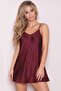 Satin Nightgown Claret Red