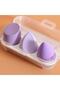 Colorful Makeup Sponge Set with Plastic Box 3 Pieces - 5