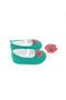 SPECIAL SERIES RED BRIDAL Needle Embroidered GREEN, ELASTIC SHOES, BABY GIRL'S SHOES AND BANDANA - 4