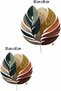 Decorative, Boho, Bohemian Leaves Living Room And Living Room Glass Wall Sticker - 2