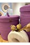Victor Multi-Purpose Organizer Basket with Lid, Flowerpot with Lid, Organizer with Lid 36X40 - Large Size - 6