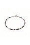 Natural Stone Necklace Glittering Necklace Purple Color