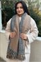 Bagadepo Double Sided Women's Plaid Scarf Shawl-shoulder Shawl