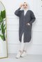 Women's Button Closure Pocket Knitwear Cardigan