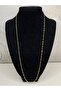 Steel 60cm Singapore chain necklace