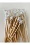 50 Pieces of Pearl Beaded Turkish Delight - Sofa, Promise Engagement, Birthday, Party, Mevlüt Stylish Ornamental Toothpick-No:1 - 3