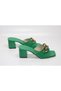 Thick Heeled Thick Chain Buckle Comfortable Use Home-Work-Street Slippers - 5