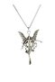 Unisex Winged Angel Figured Antique Silver Plated Lover Necklace - 8