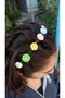 Colorful Daisy Figured Collet Model Hair Twister Crown