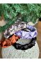 French model luxury trend luxury wide shirred mesh knotted women's crown satin crown silver gray - 5