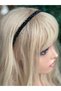 Trend luxury crystal 3 piece stone beaded row embroidered black crown model metal women's children's crown - 3