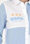 Women's Blue Long Sleeve Shirt ELİFSU BUTİKHOME - 5