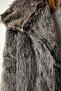 Grey Premium Wide Collar Faux Fur Jacket FN03169 - 9