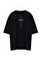 Black Oversize PrinTed Large Size T-Shirt - TMNSS24BF00022 - 7